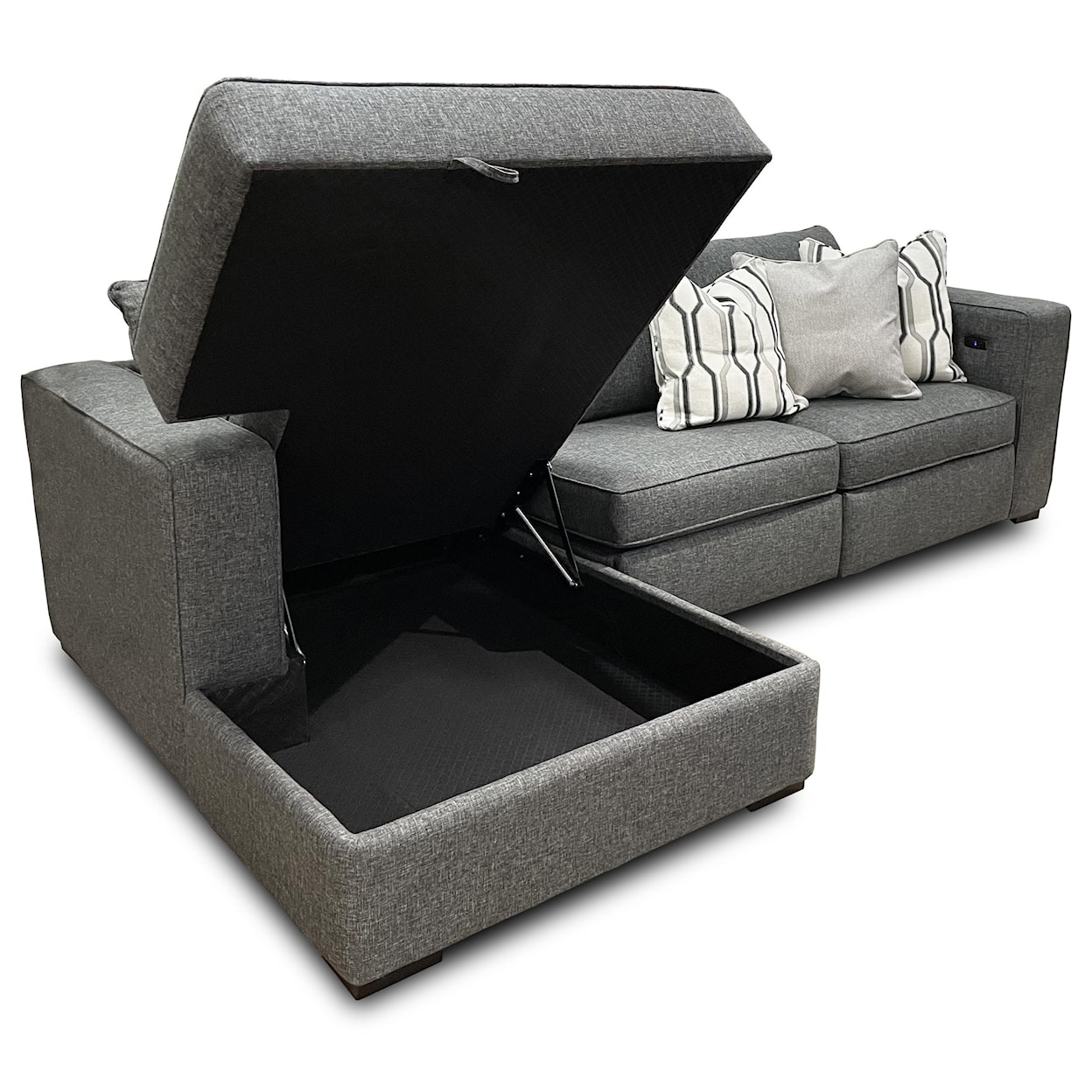 Decor-Rest Madelyn Sectional with Storage Chaise