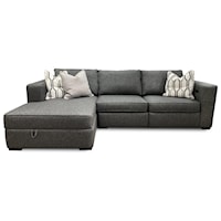 Power Reclining Sectional with Storage Chaise