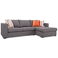 Contemporary Customizable Sofa with Chaise