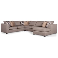 Contemporary Customizable Sectional with Chaise