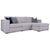 Taelor Designs Braden Contemporary Customizable Reclining Sofa with Chaise