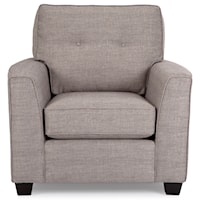 Chair with Tufted Back Cushion