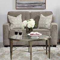 Loveseat with Tufted Back Cushions