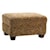 Decor-Rest 3179 Upholstered Ottoman with Tapered Legs