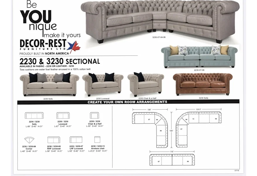 2230 Series Sofa by Decor-Rest at Stoney Creek Furniture 