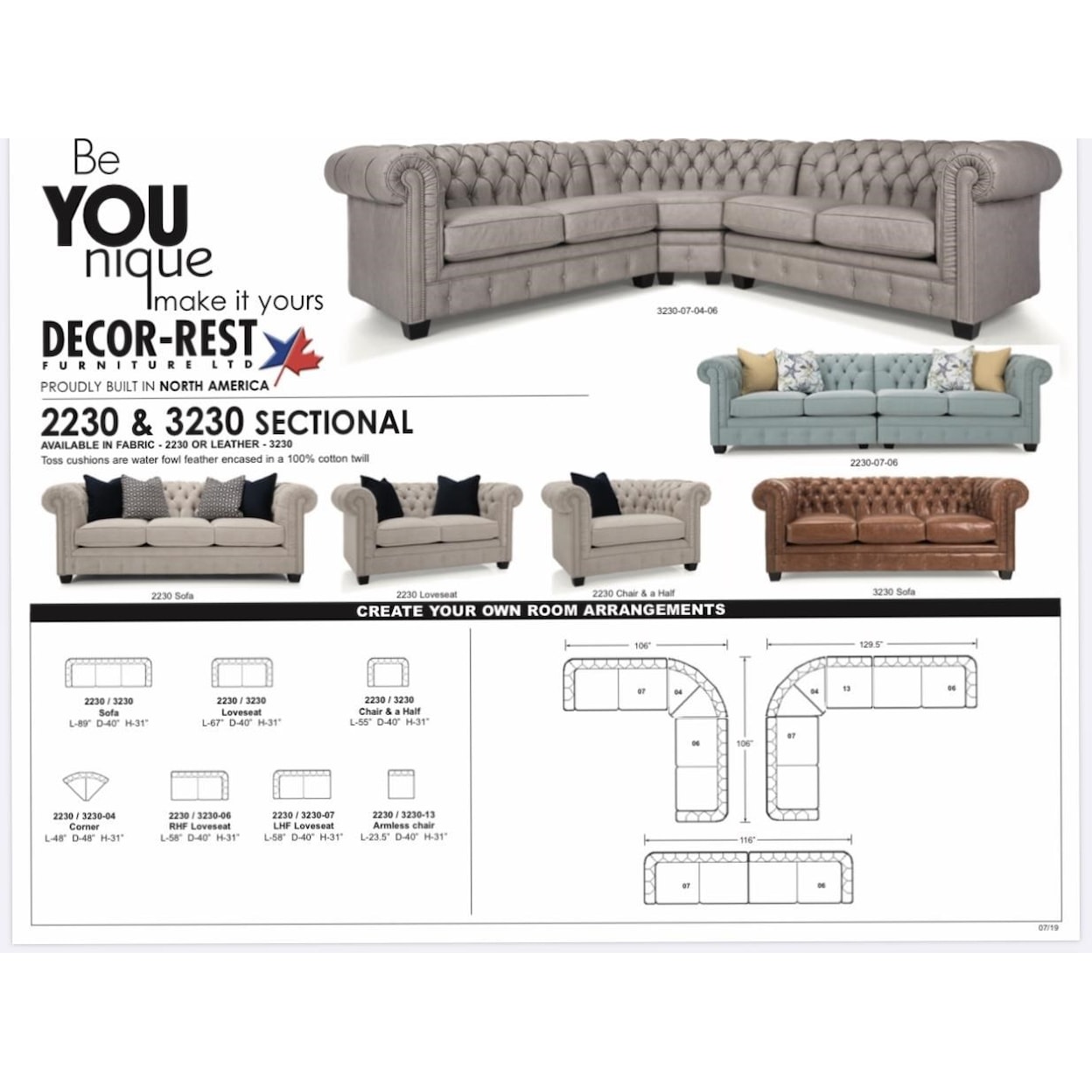 Decor-Rest 2230 Series Sofa