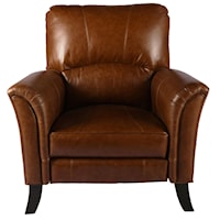 Transitional Power Reclining Chair with Tapered Arms
