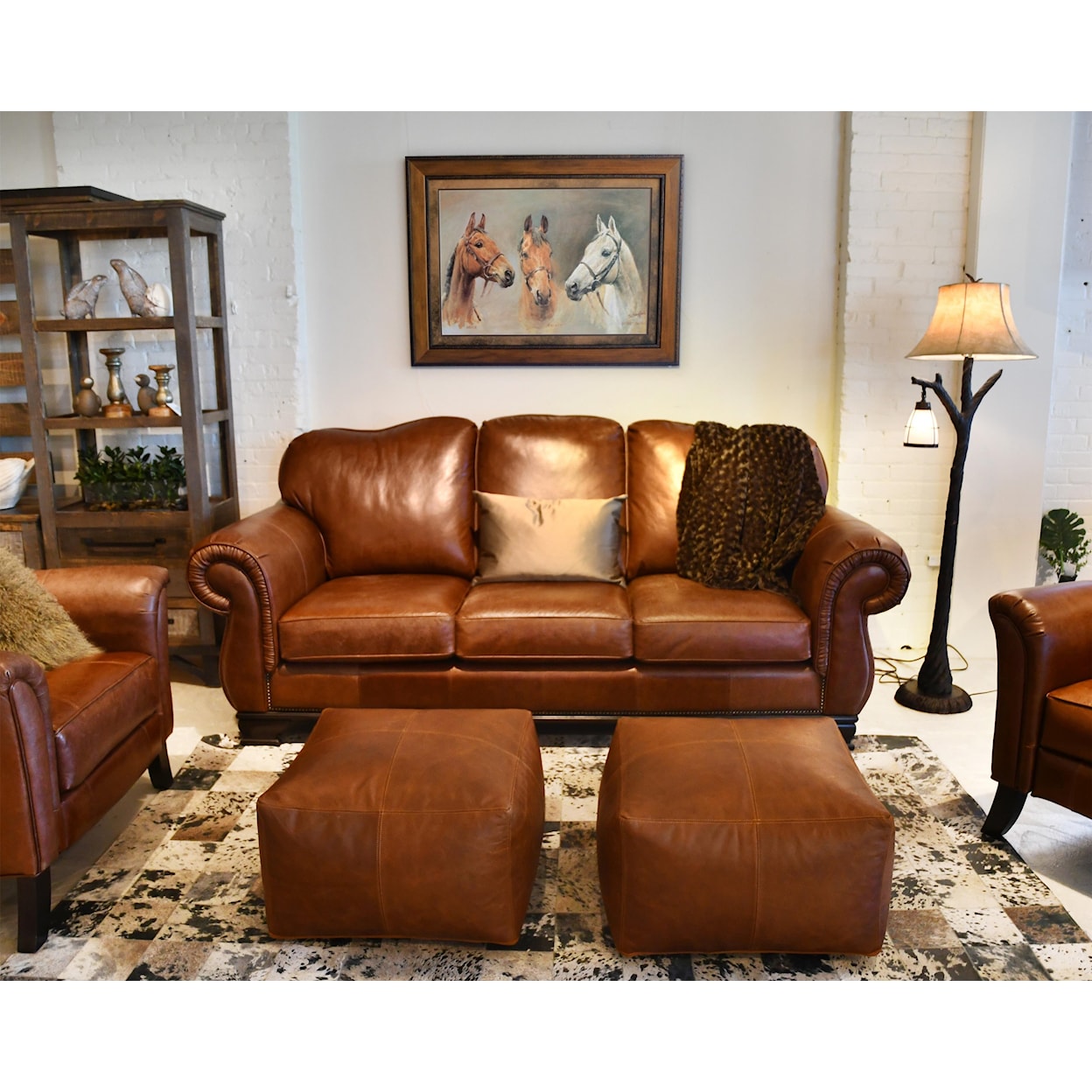 Taelor Designs Weldon Leather Sofa