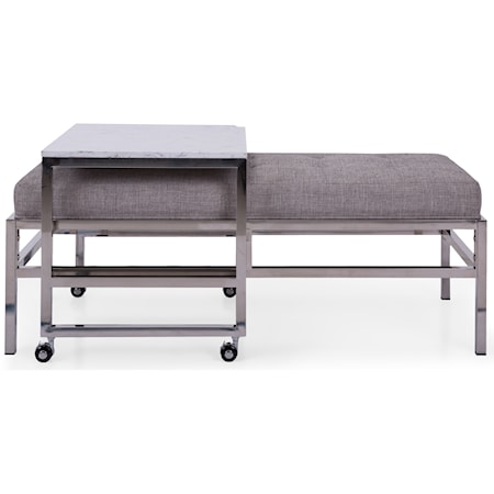 Contemporary Upholstered Ottoman Bench
