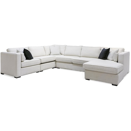 5pc. Ivory Sectional