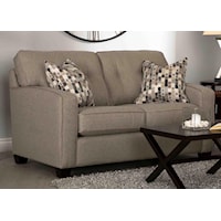 Loveseat with Accent Pillows