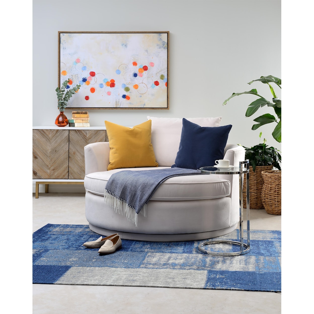 Taelor Designs Lila Swivel Nest Chair