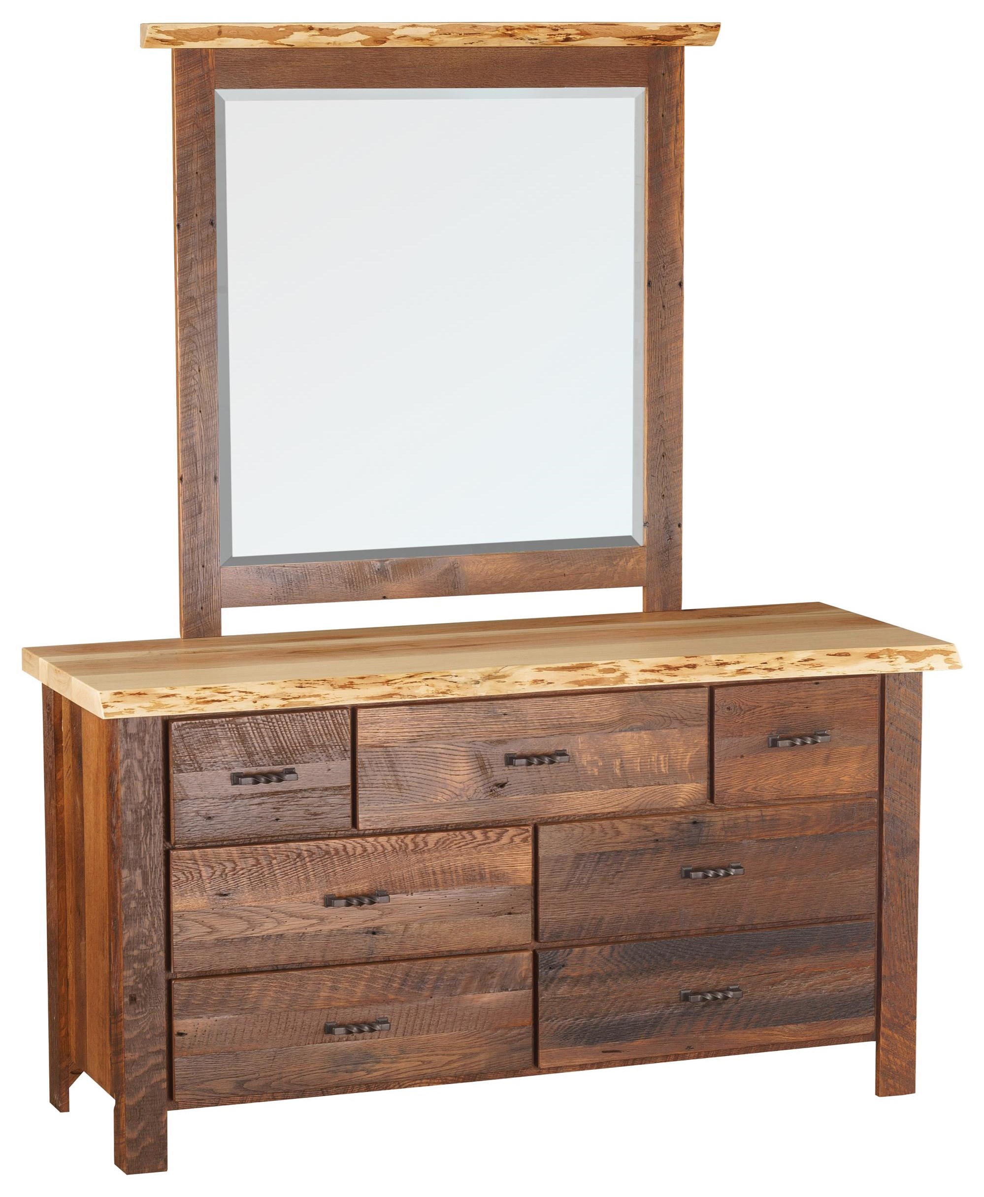 7 Drawer Dresser &amp; Mirror