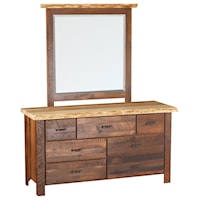 Timber Creek 7 Drawer Dresser & Mirror