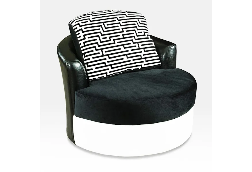 900 Swivel Barrel Chair by Delta Furniture Manufacturing at Dream Home Interiors