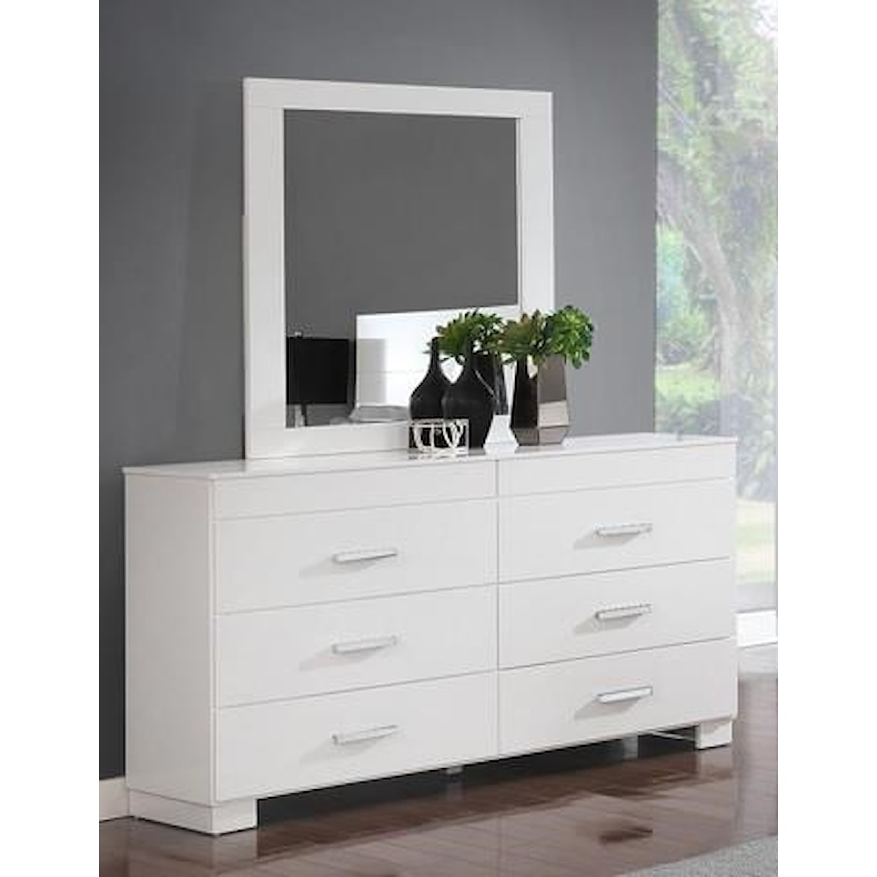 Exclusive Adler Dresser and Mirror