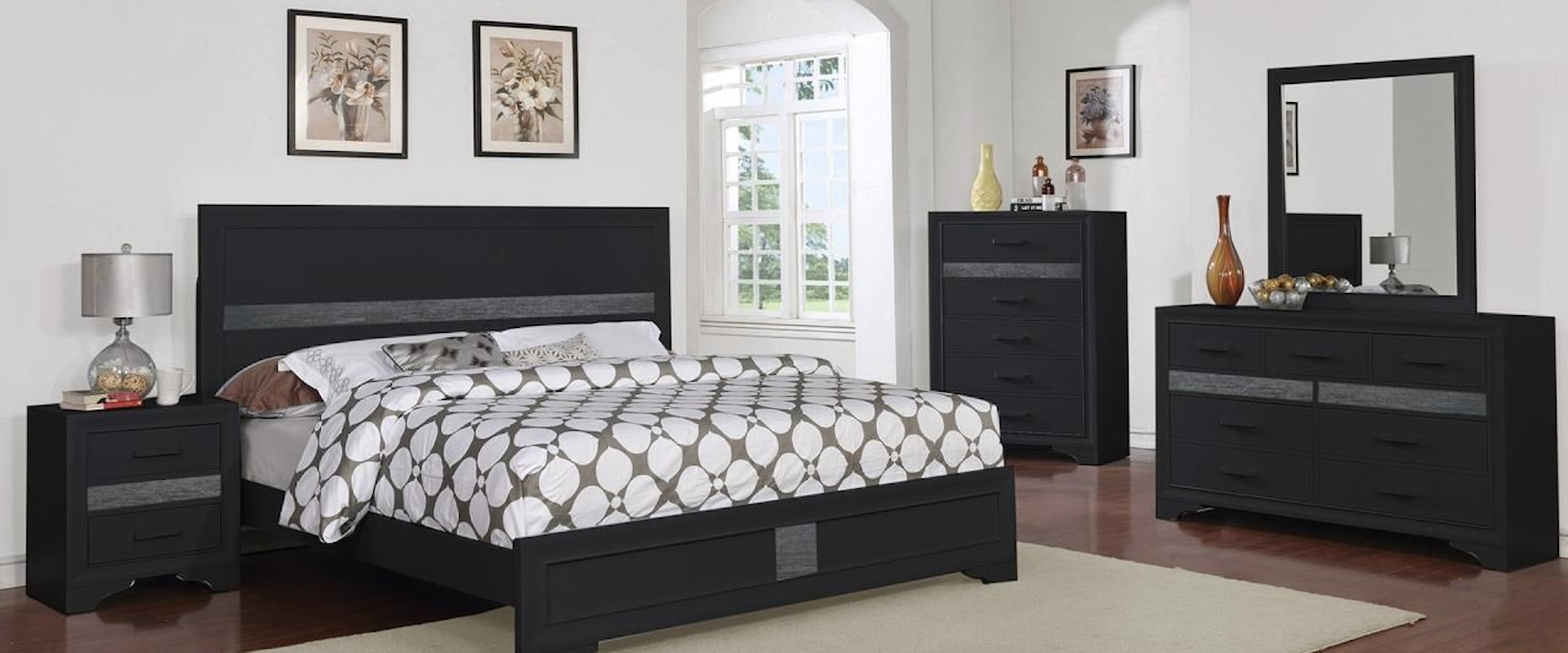 5pc Queen Bedroom Group Graphite