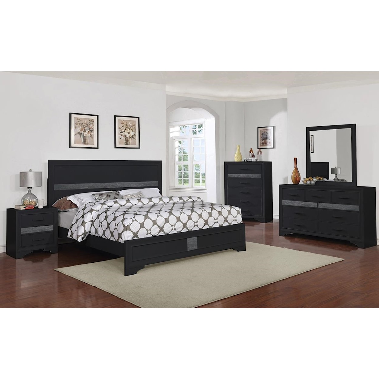 Exclusive Aurora 5pc Queen Bedroom Group