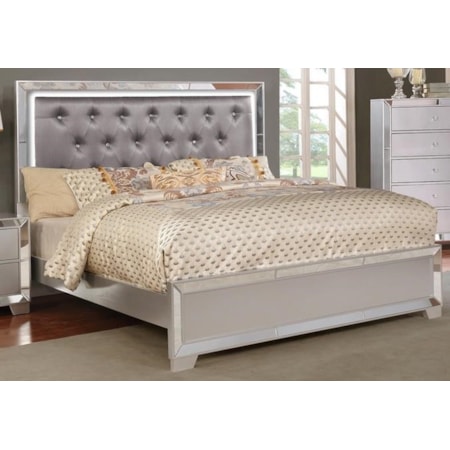 Queen Bed Silver