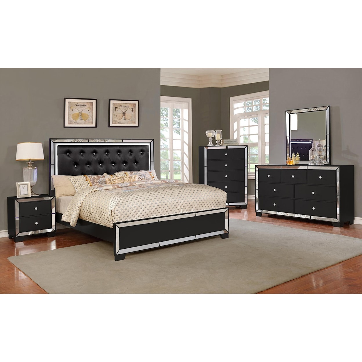 Exclusive Nella 5pc Queen Bedroom Group