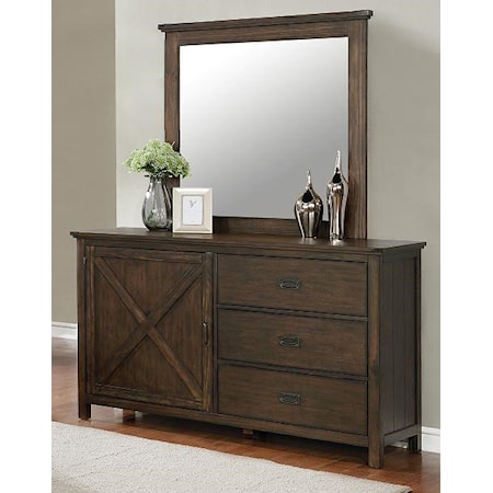 Dresser and Mirror