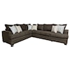 Exclusive Sorrento 2pc Sectional Sofa Chocolate