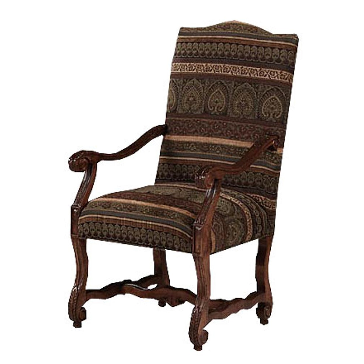 Designmaster Chairs  Strasbourg Carved Arm Chair