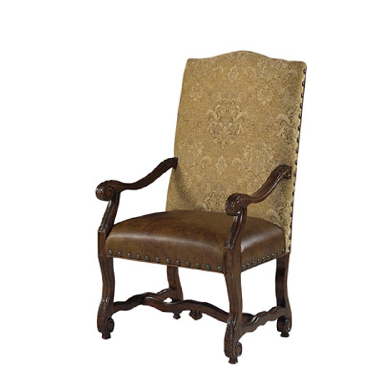 Designmaster Chairs  Luxemberg Overscaled Carved Arm Chairs