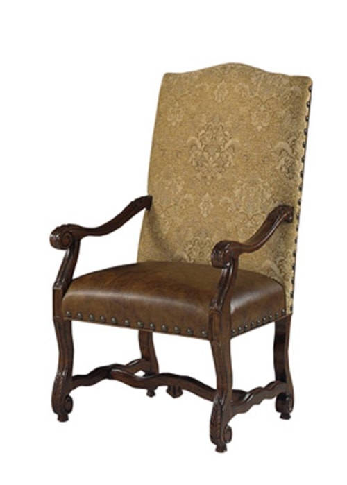 Luxemberg Overscaled Carved Arm Chair