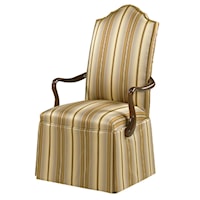 Georgetown Overscaled Nail head Trim Skirted Arm Chair