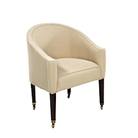 Compton Tub Chair with Cap Casters