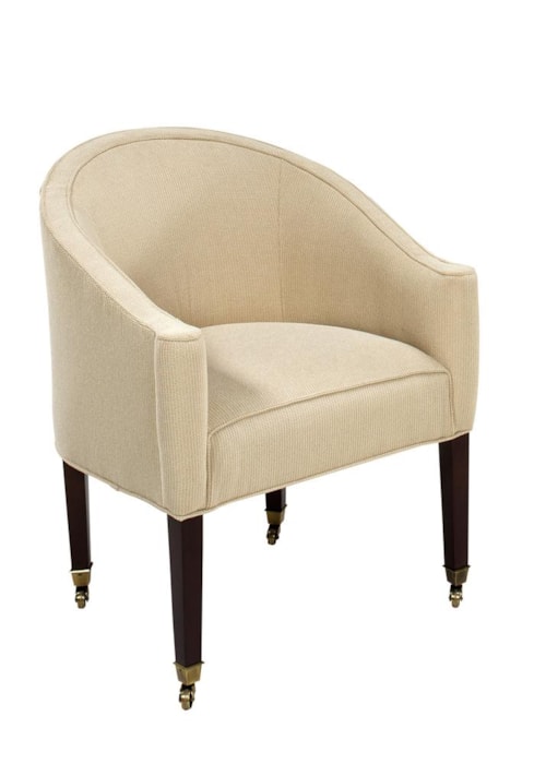 Compton Tub Chair with Cap Casters