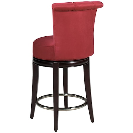 Seneca Channel Back Swivel Stool