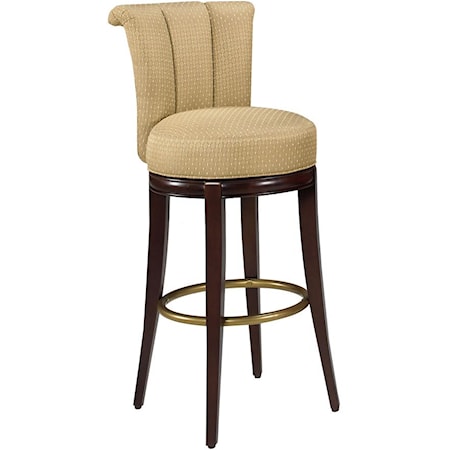 Seneca Channel Back Swivel Stool