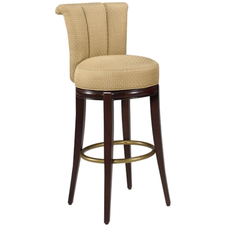 Seneca Channel Back Swivel Stool