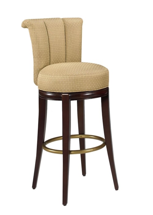 Seneca Channel Back Swivel Bar Height Stool