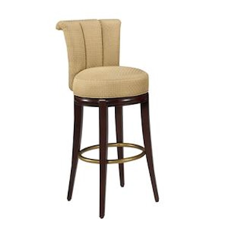 Seneca Channel Back Swivel Stool