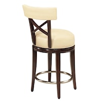 Callaway 'X' Back Swivel Counter Height Dining Stool