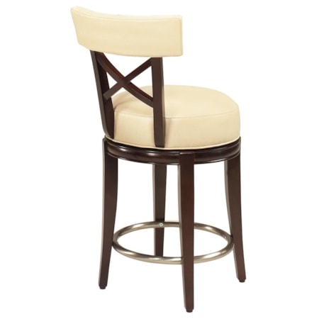 Callaway 'X' Back Swivel Dining Stool