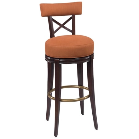 Callaway 'X' Back Swivel Dining Stool