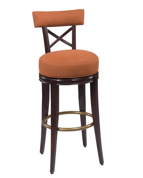 Callaway 'X' Back Swivel Bar Height Dining Stool