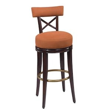 Callaway 'X' Back Swivel Dining Stool