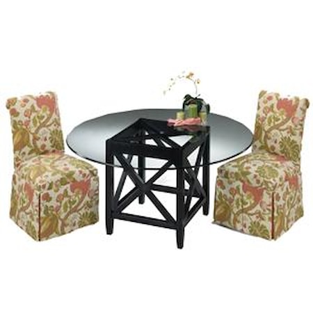 Cameron Table with Glass Top