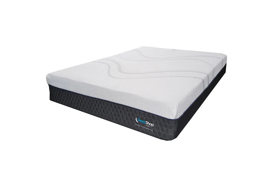 Copper Cool Hybrid Plush Queen Hybrid Cooling Plush Mattress-in-a-Box by Sleep Shop Mattress at Del Sol Furniture