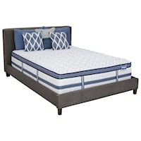 King Medium Firm Euro Top Mattress and Low Profile Foundation
