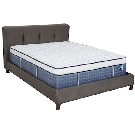 Queen Med. Firm Euro Top Mattress Set