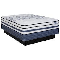 Twin Extra Long Medium Firm Euro Top Mattress and Foundation