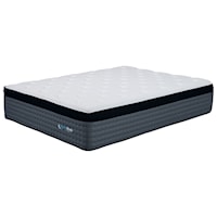 Twin Medium Firmness Euro Top Pocketed Coil Mattress with Graphite Memory Foam