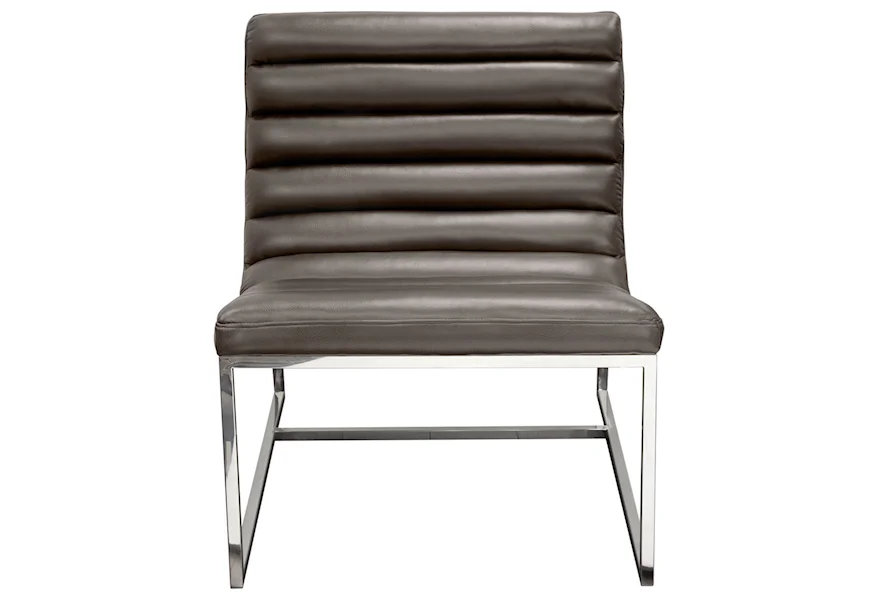 Bardot Grey Lounge Chair by Diamond Sofa at Red Knot
