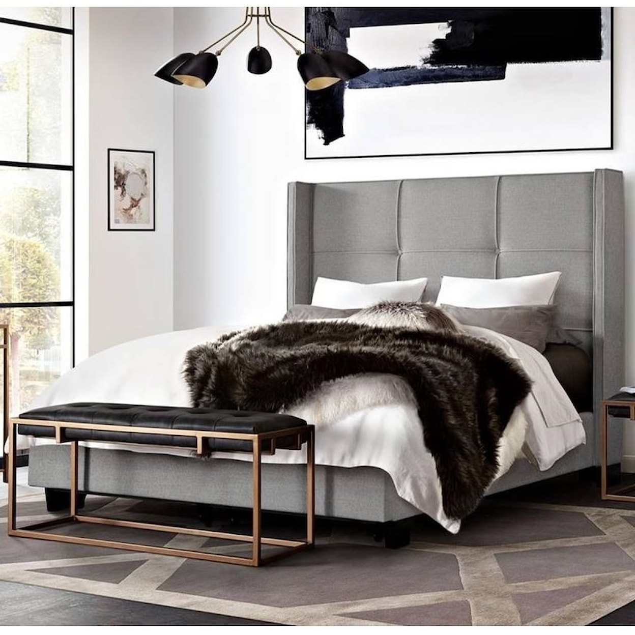 Diamond Sofa Furniture Beverly Queen Platform Bed